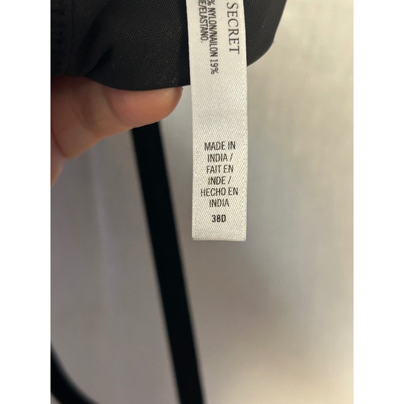 Victoria's Secret VSX Sport Zip Front Sports Bra High Impact Gray 38D - Picture 6 of 7